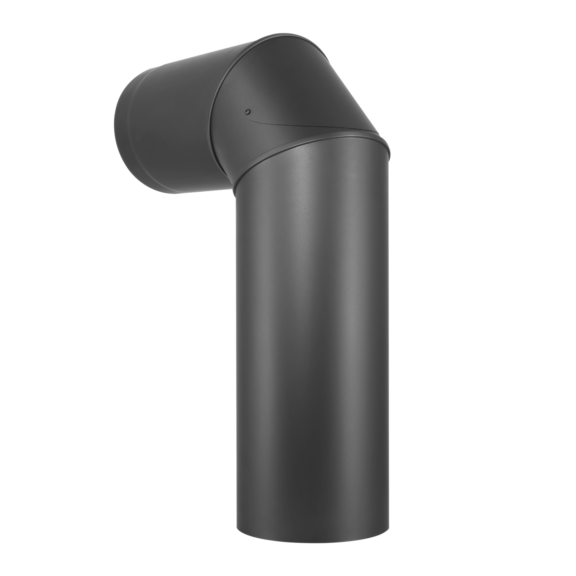 Bogen 90° mit Drosselklappe und Tür