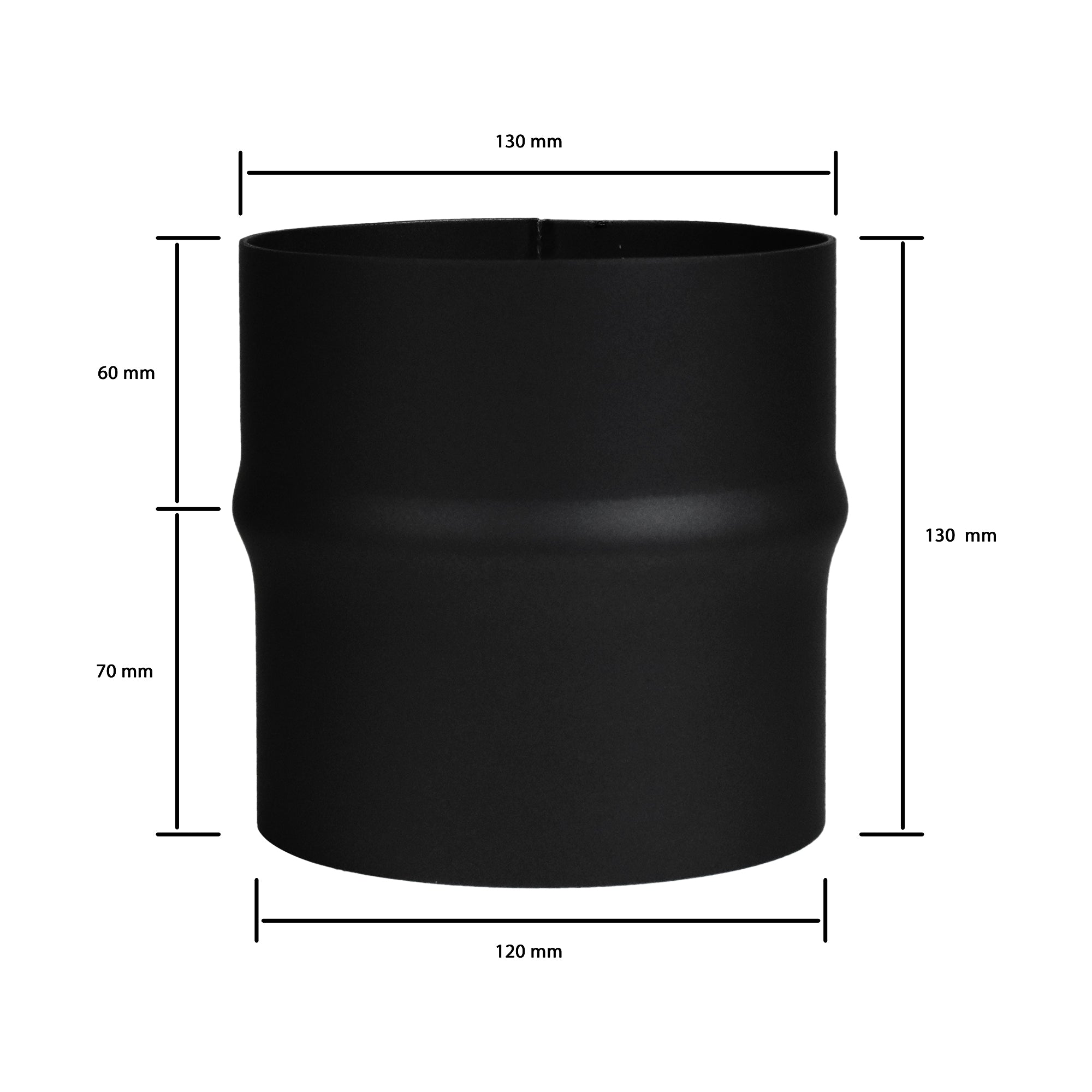 Erweiterung von Ø 120 mm auf Ø 130 mm