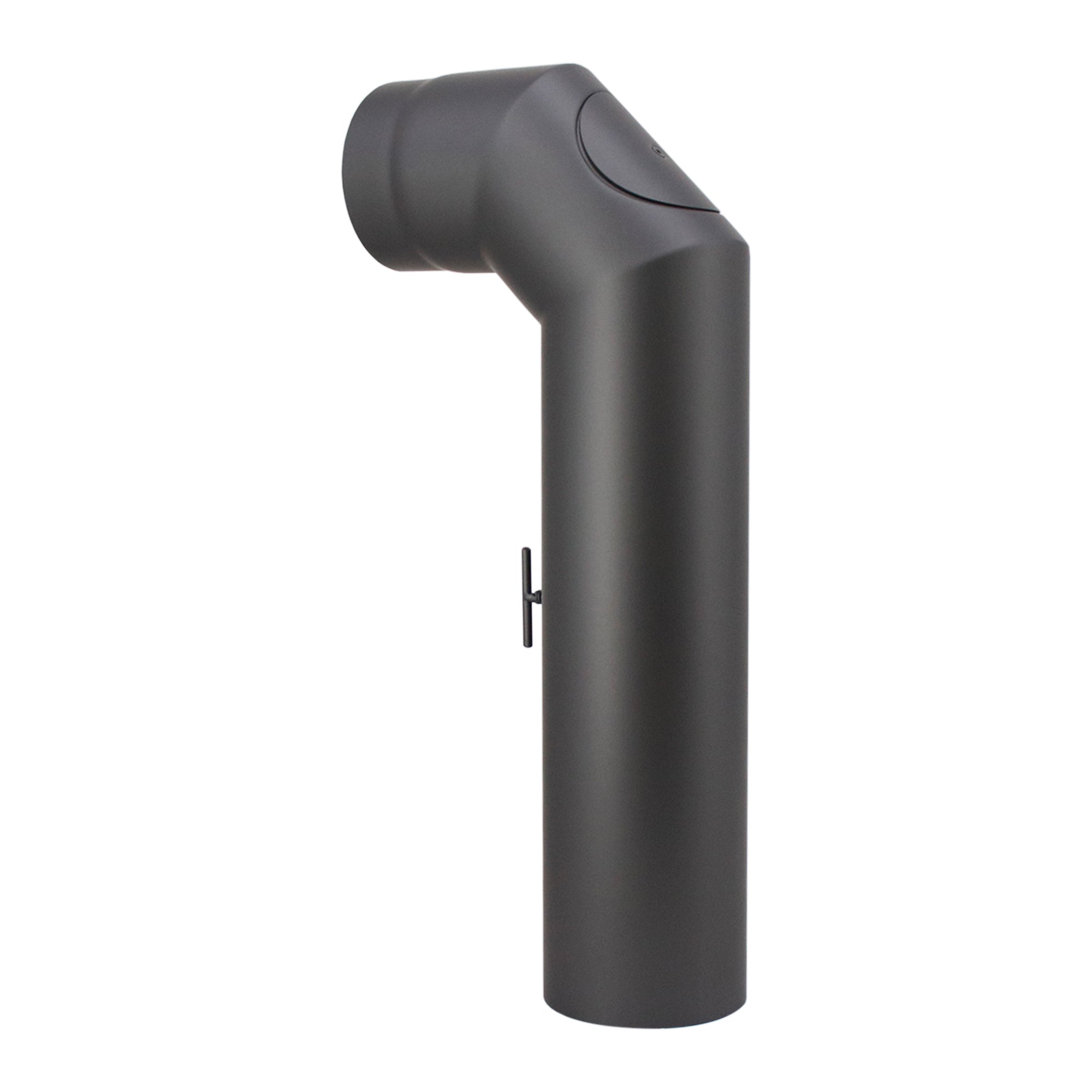 Hauptrohr-Set 2x abgewinkelt kurz (2x 45°) mit Drosselklappe und Reinigungstür