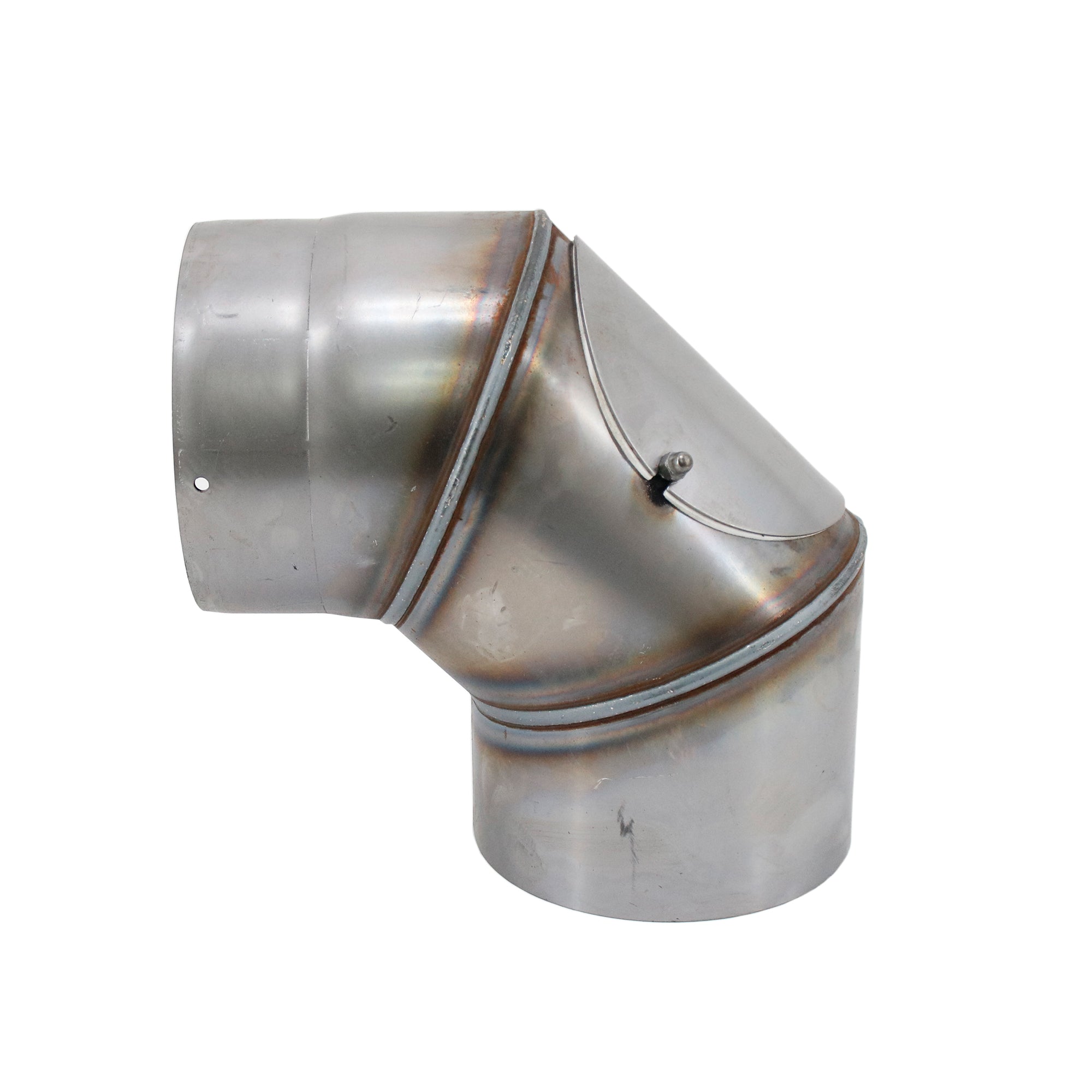 Stovepipe elbow 90° with cleaning door