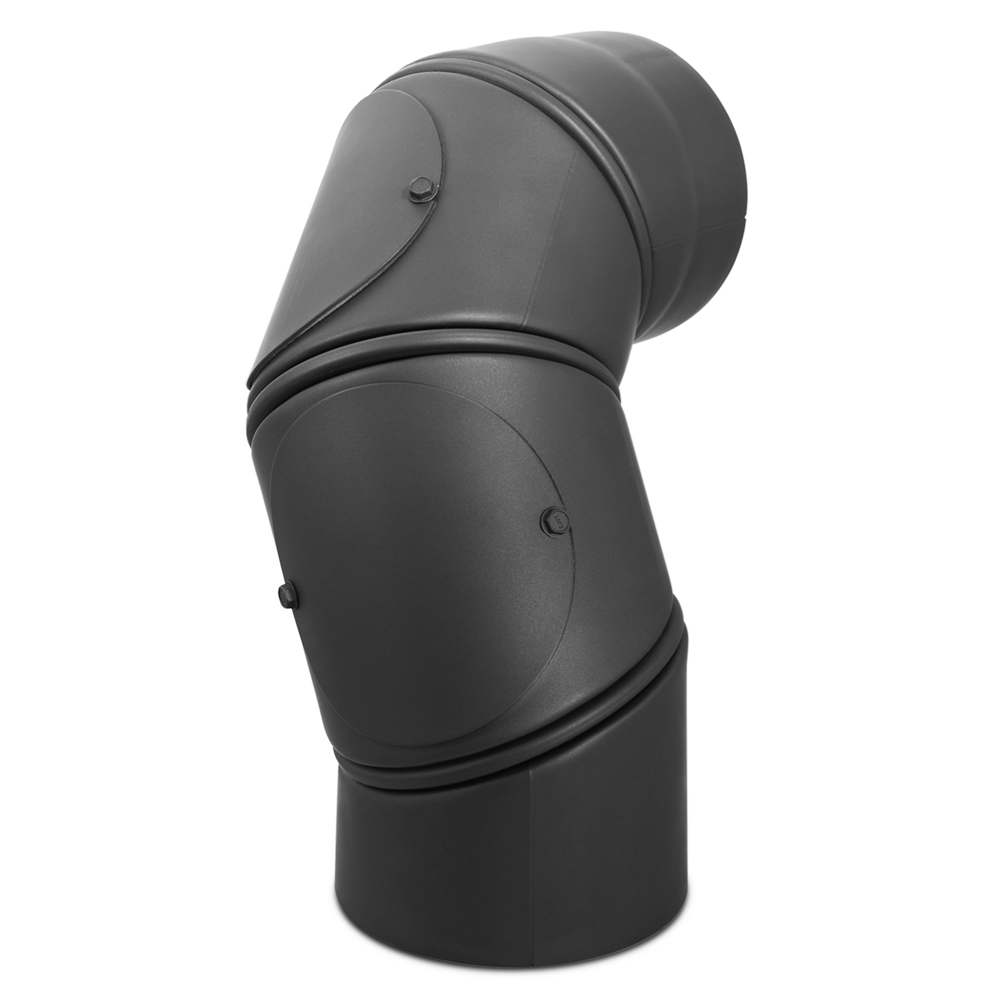 Stovepipe elbow 0° - 135° adjustable with cleaning door