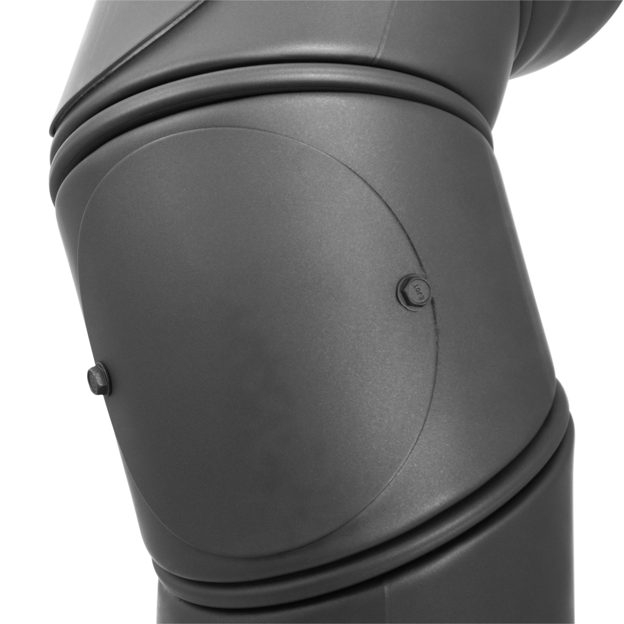 Stovepipe elbow 0° - 135° adjustable with cleaning door