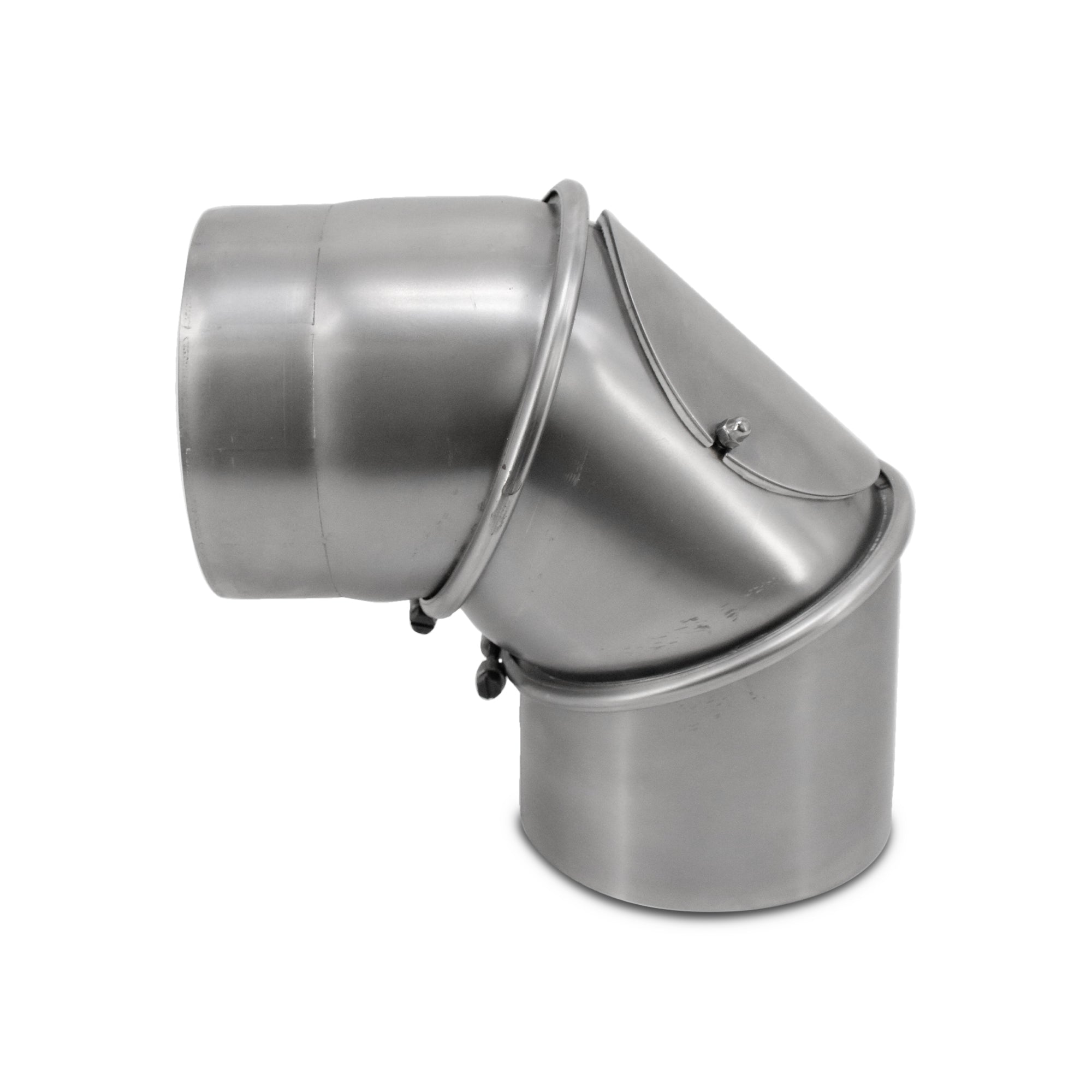 Stovepipe elbow from 0° - 90° adjustable
