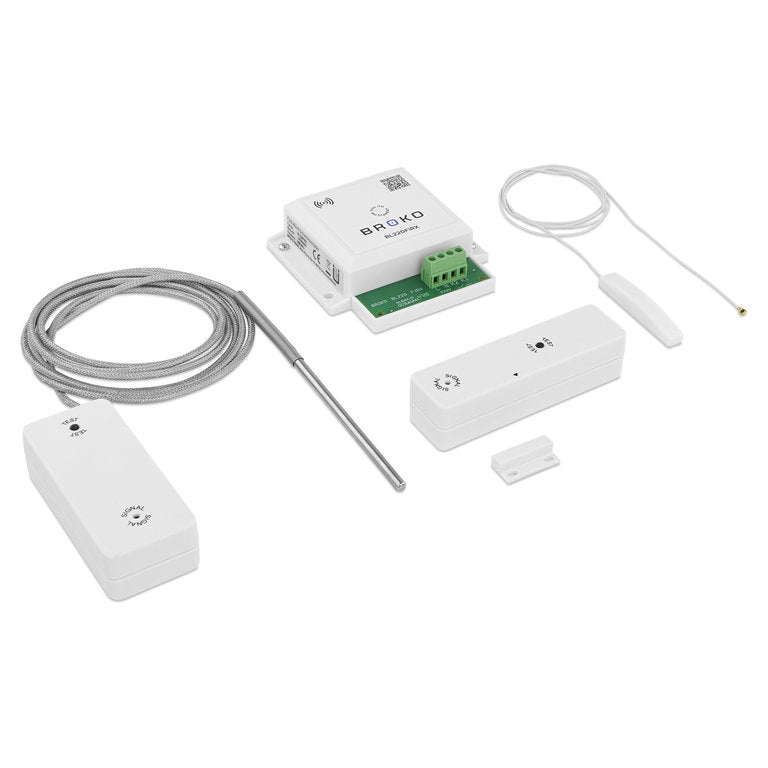 BROKO BL220FiT | Funk Einbauempfänger mit Temperaturfühler und Antenne