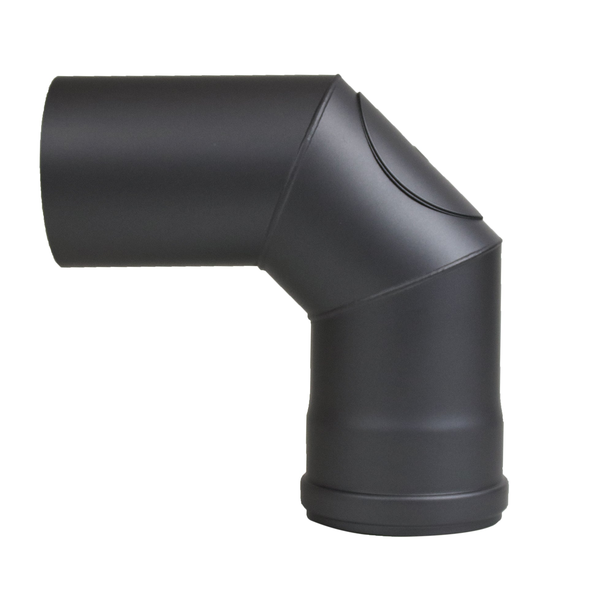 Pellet Stovepipe elbow 90° (2x45°) with cleaning door