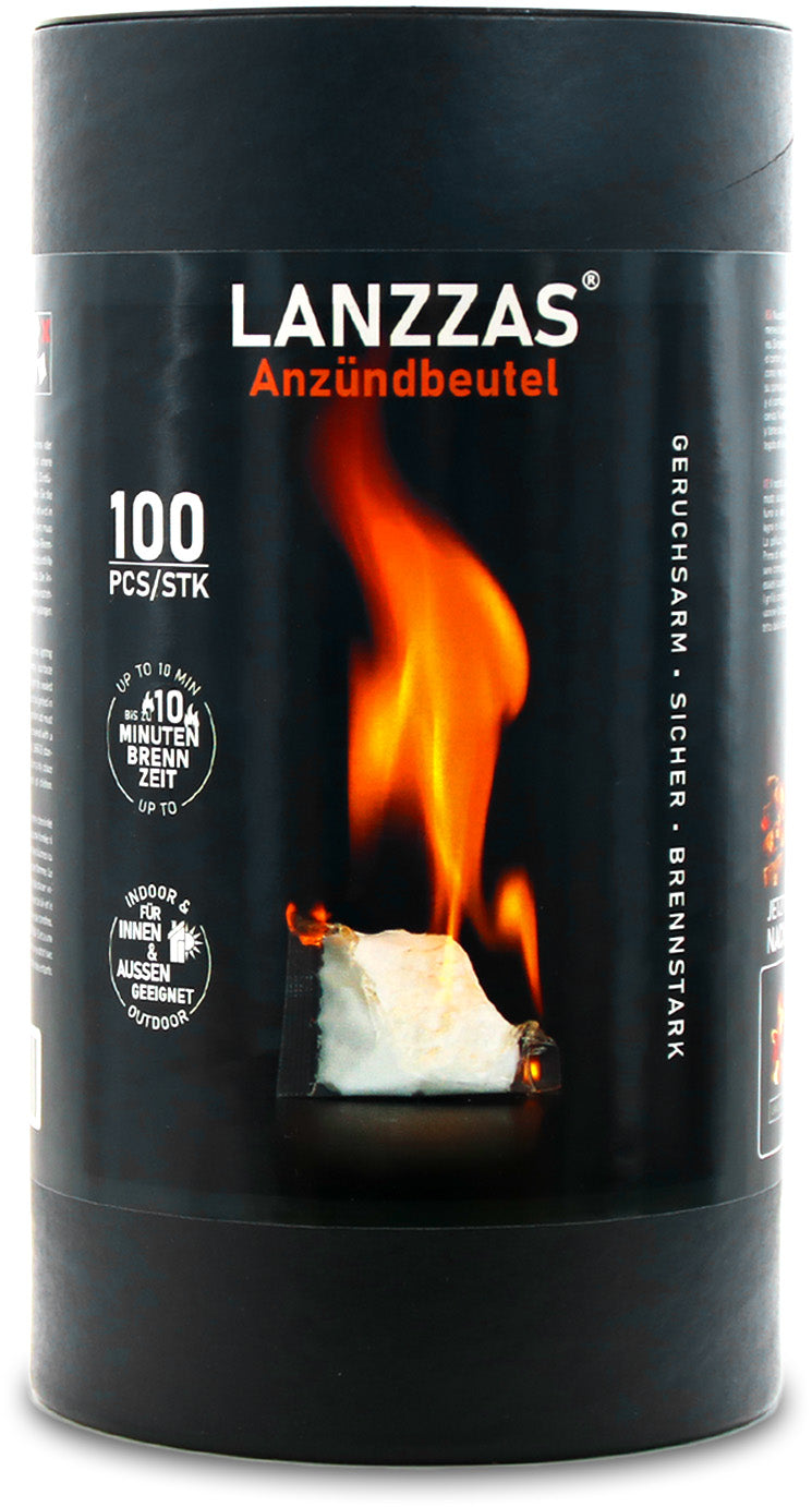 Anzündbeutel aus Paraffin für Kamine - Öfen - Grills