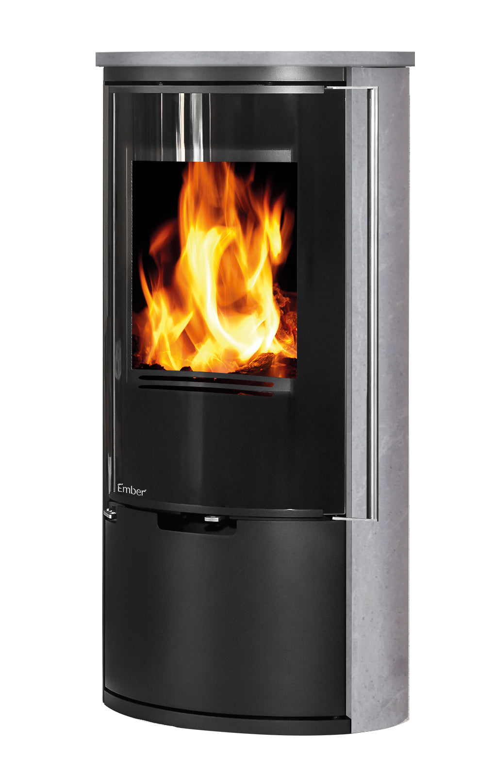 Ember Kamin E-14 VG Vollglastür