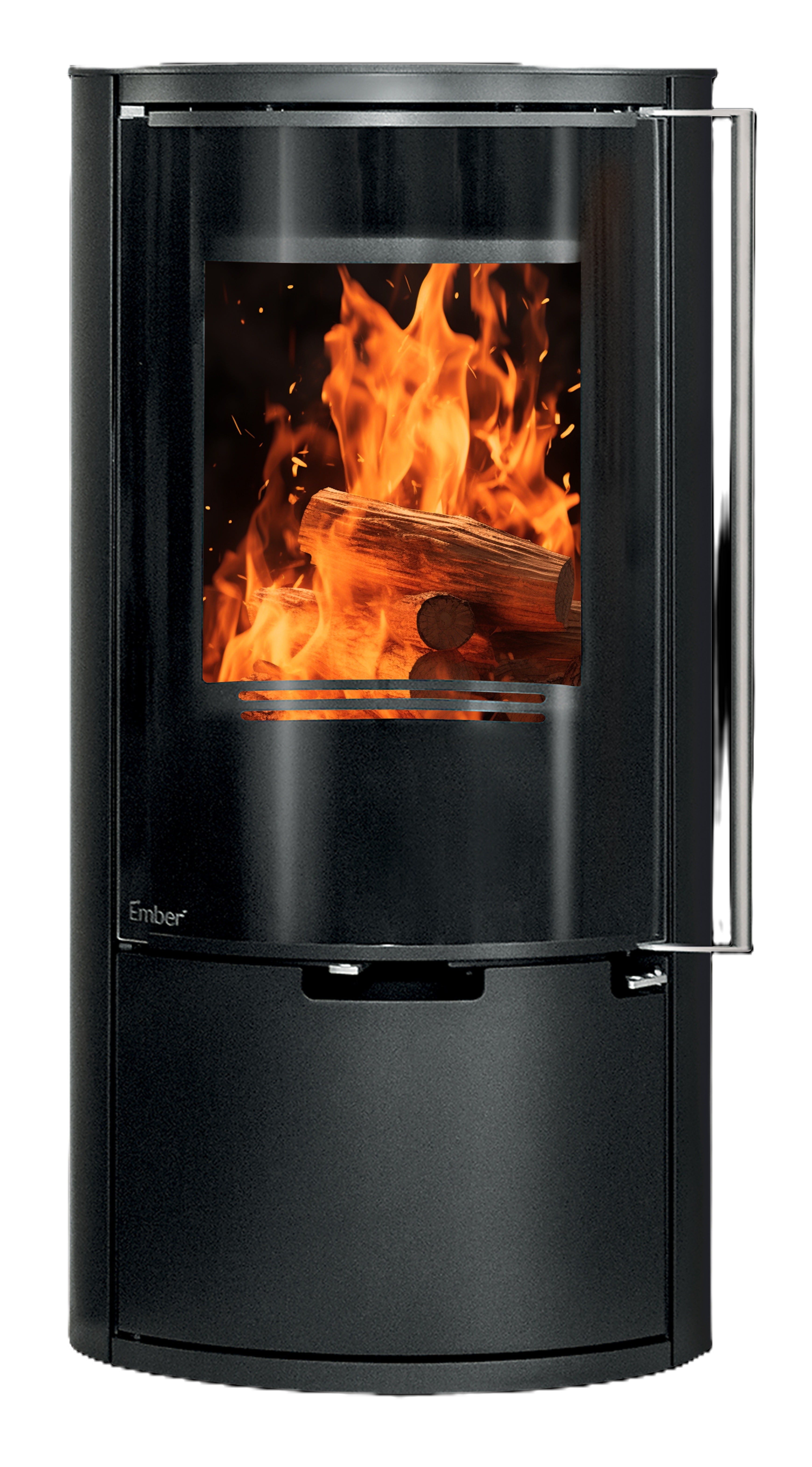 Ember Kamin E-14 VG Vollglastür