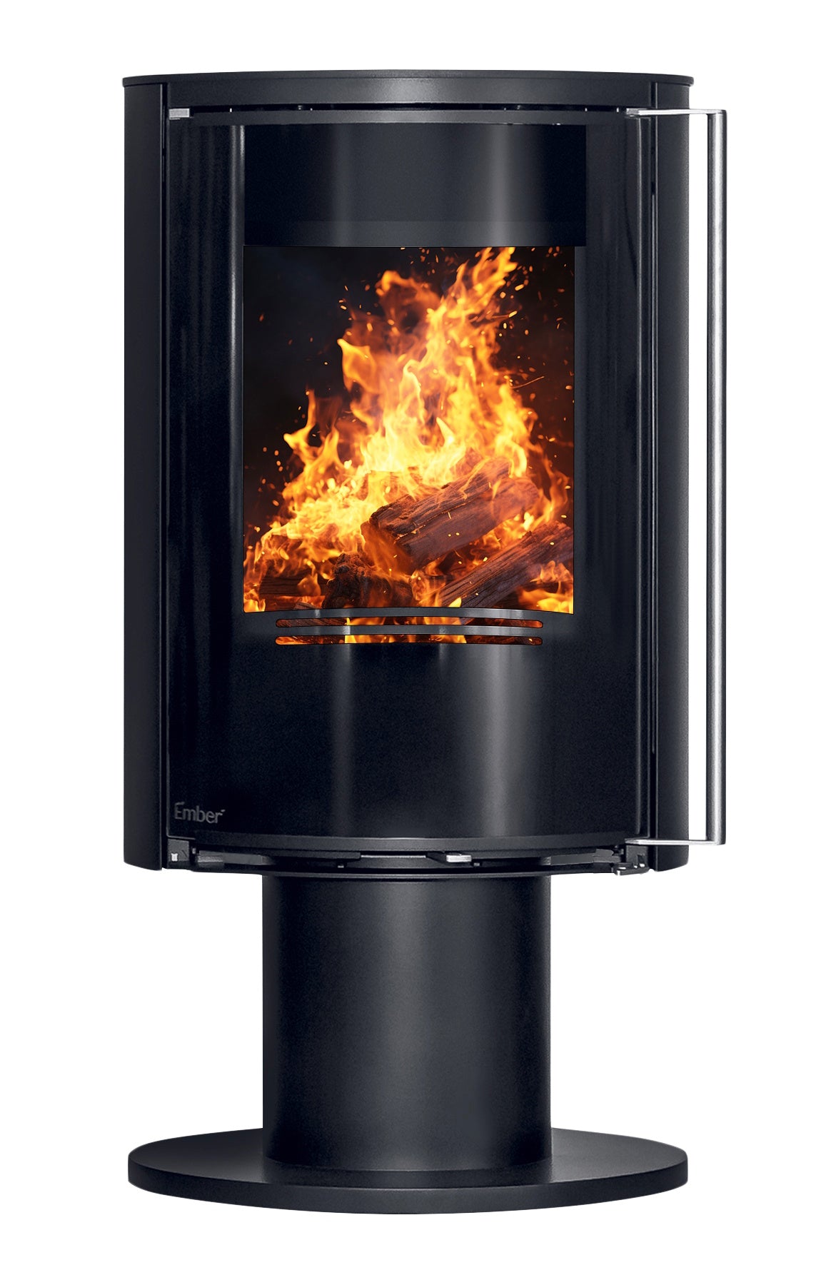 Ember Kamin E-16 VG drehbar Vollglastür