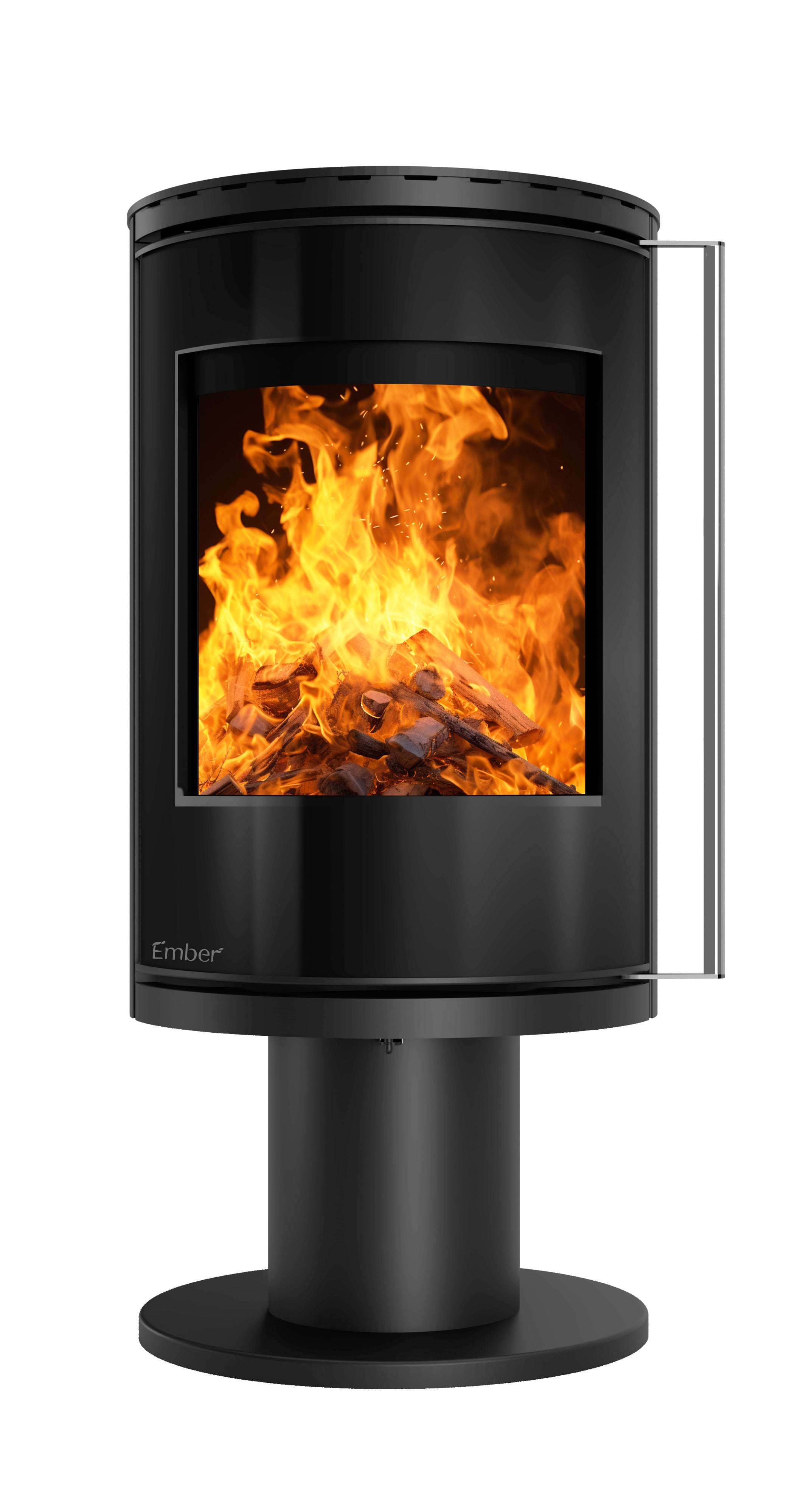 Ember Kamin F-16 VG drehbar Vollglastür