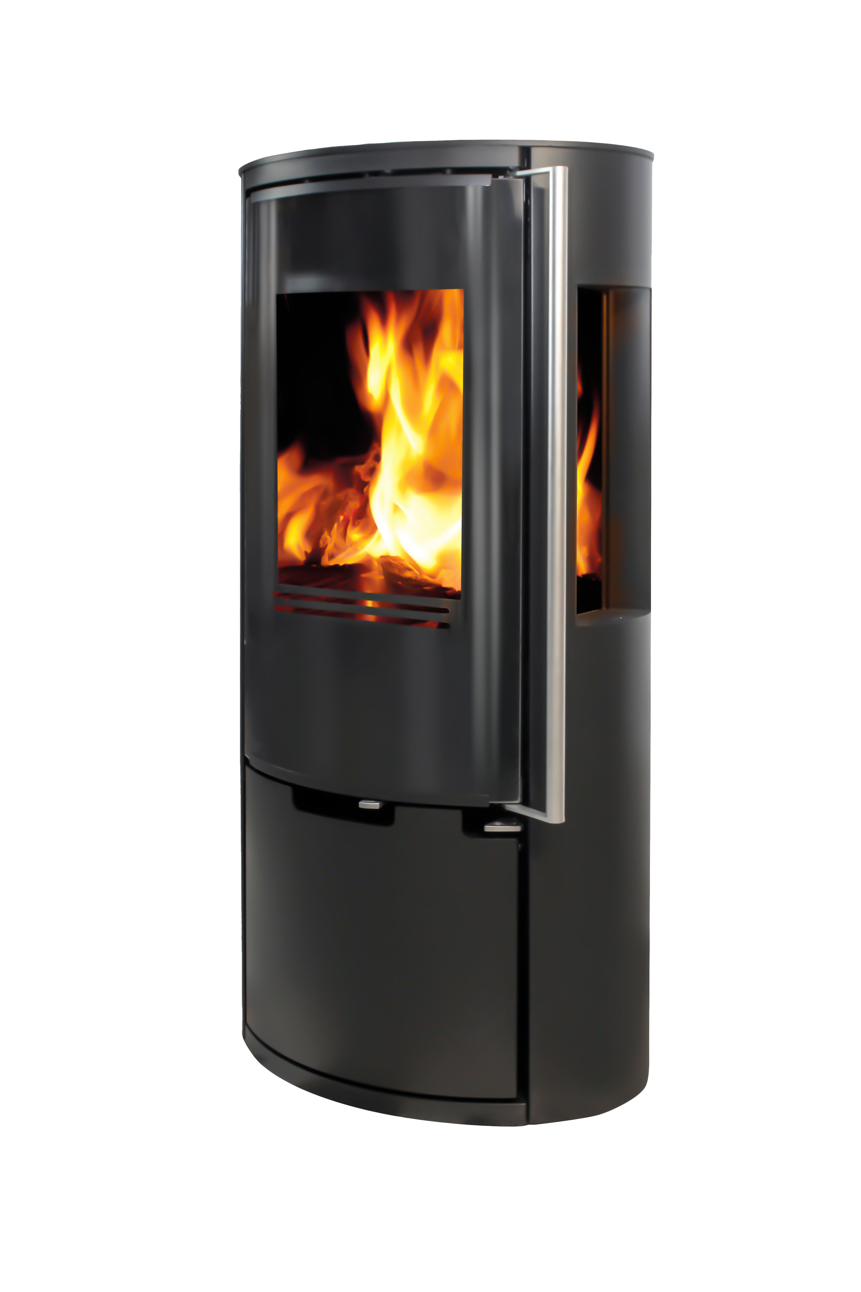 Ember Kaminofen E-15 VG drei Glasscheiben Vollglastür