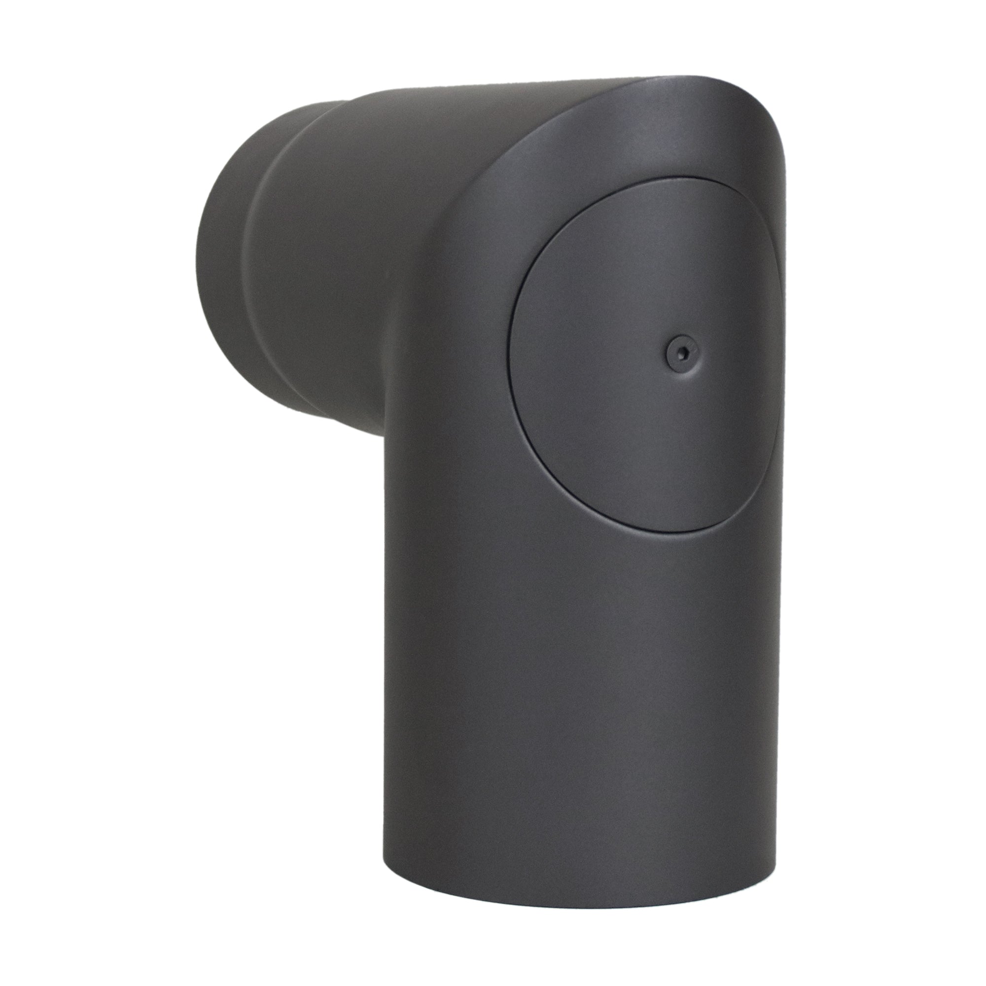 Stovepipe pointed elbow 90° with cleaning door