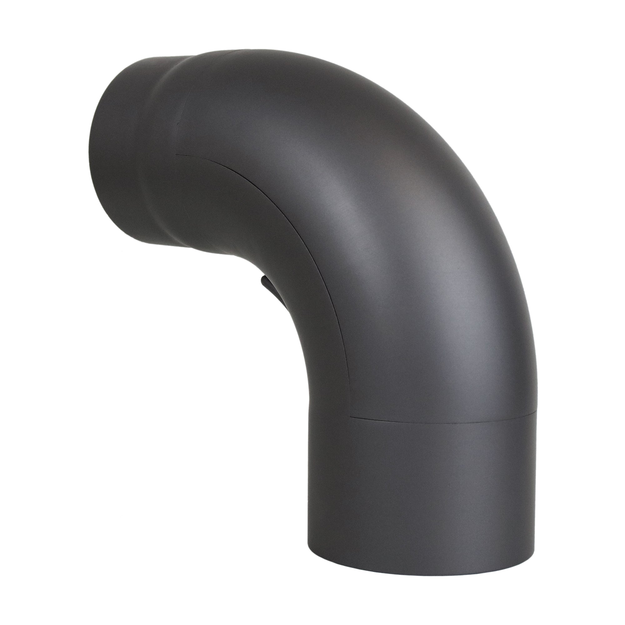 Stovepipe full-form elbow 90° (drawn) with cleaning door 