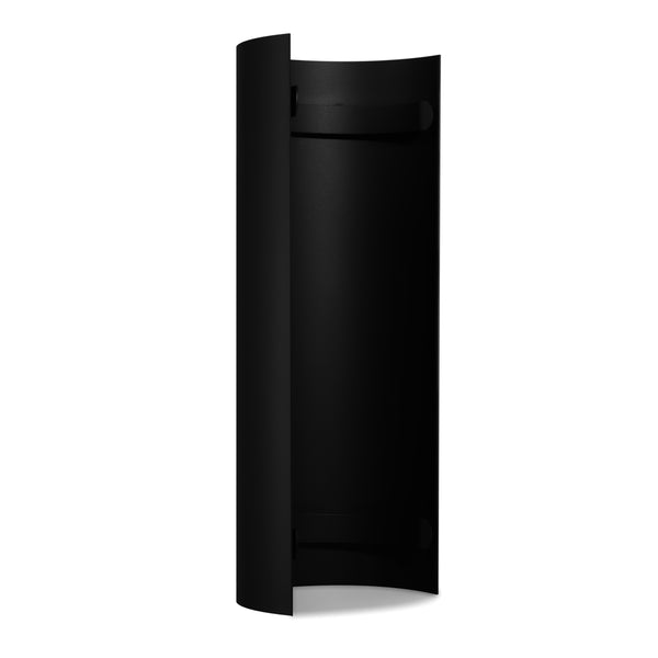 LANZZAS Ofenrohr-Hitzeschild 90° Bogen – Für Durchmesser 130 Mm, Schwarz, Hitzebeständig Bis 500°C