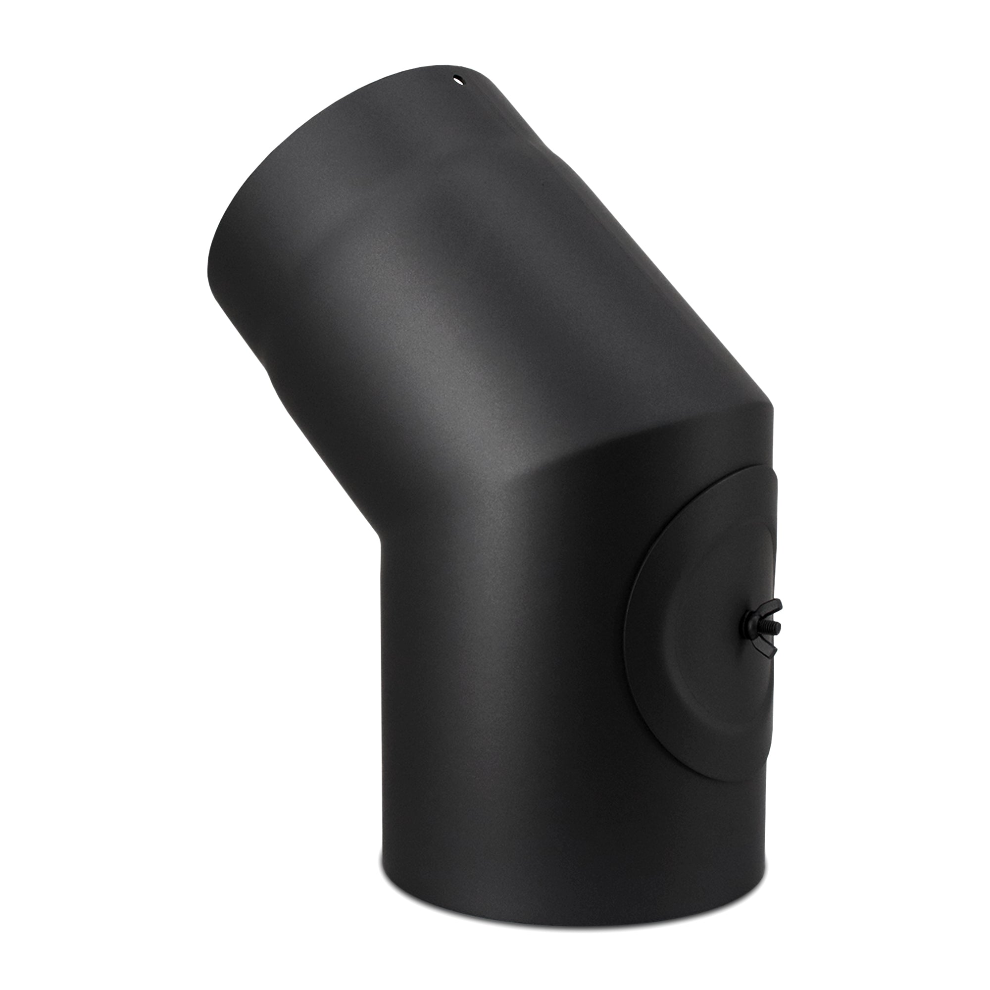Stovepipe elbow 45° with cleaning door
