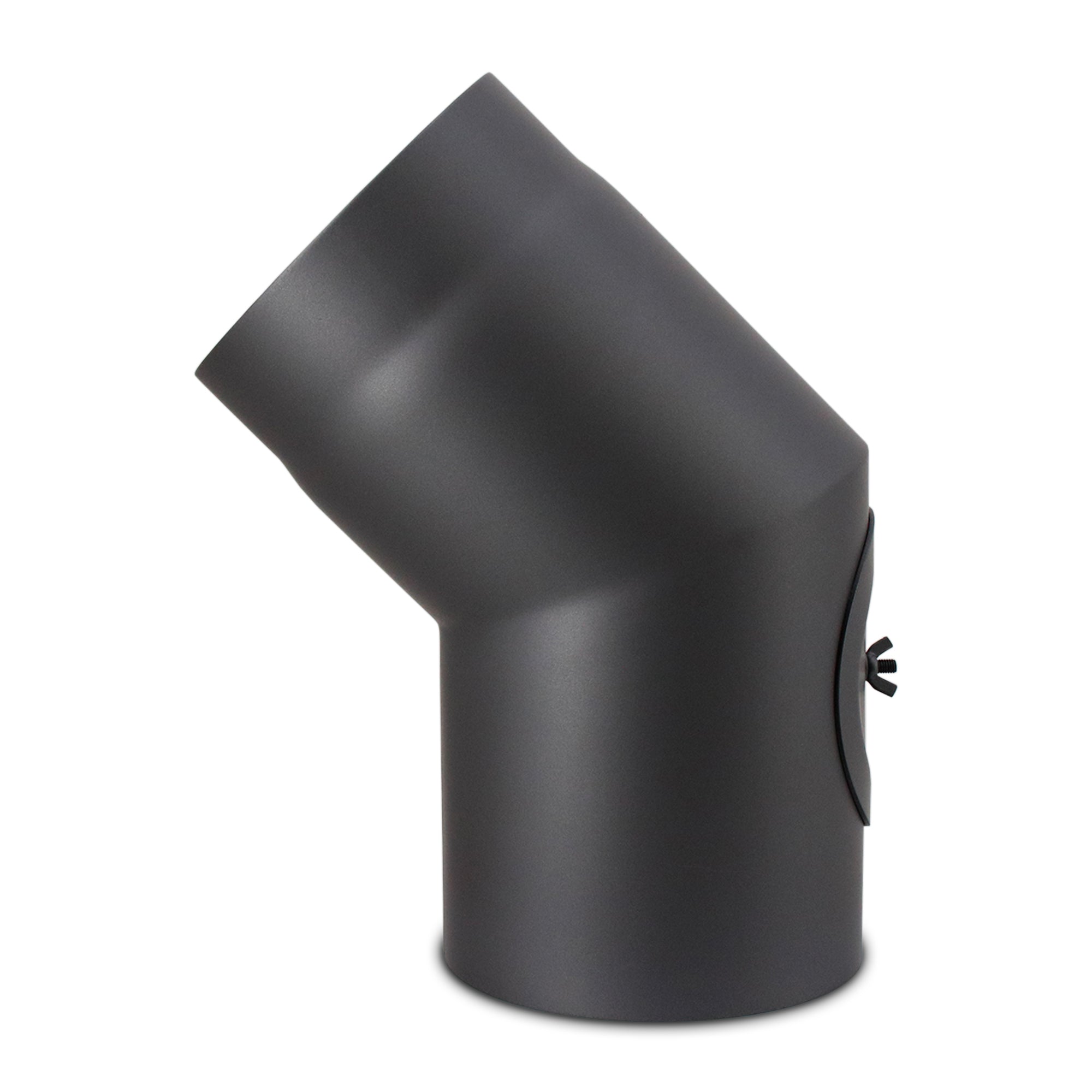 Stovepipe elbow 45° with cleaning door