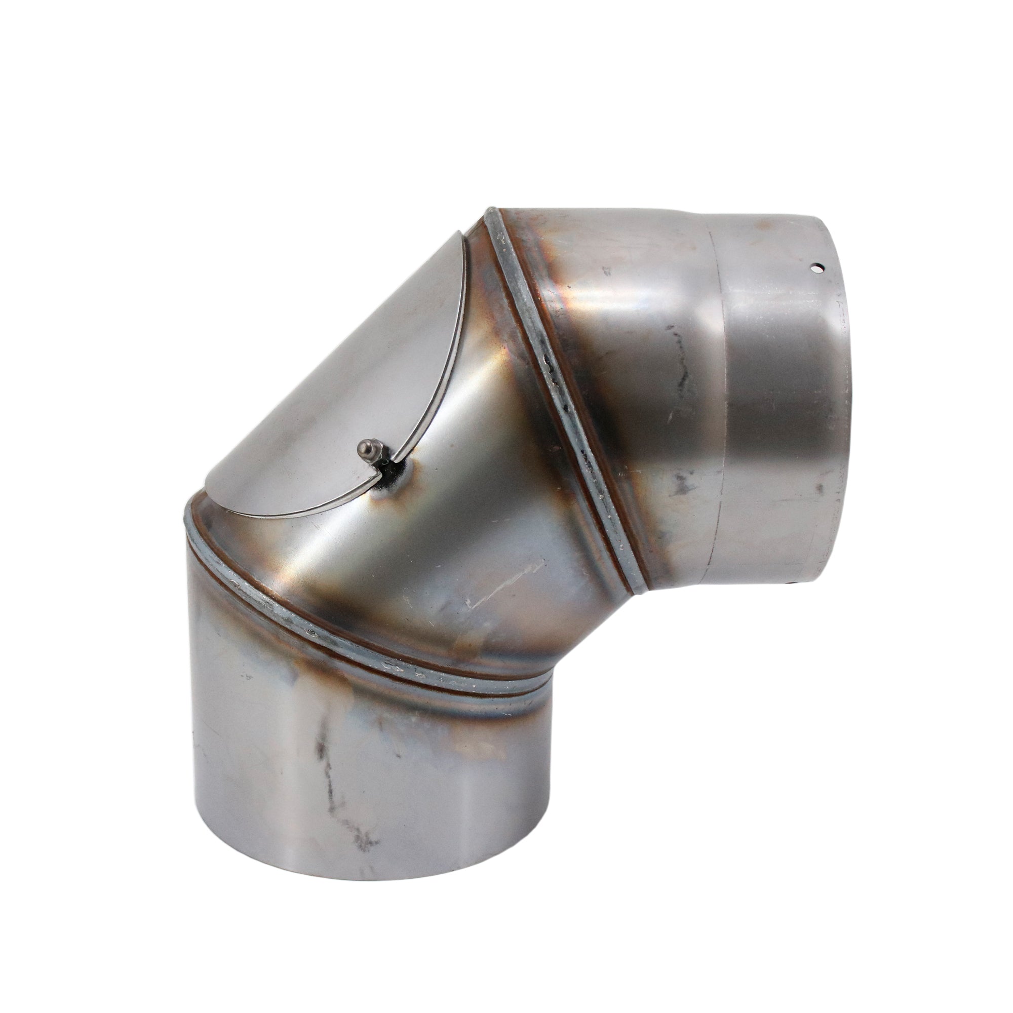 Stovepipe elbow 90° with cleaning door