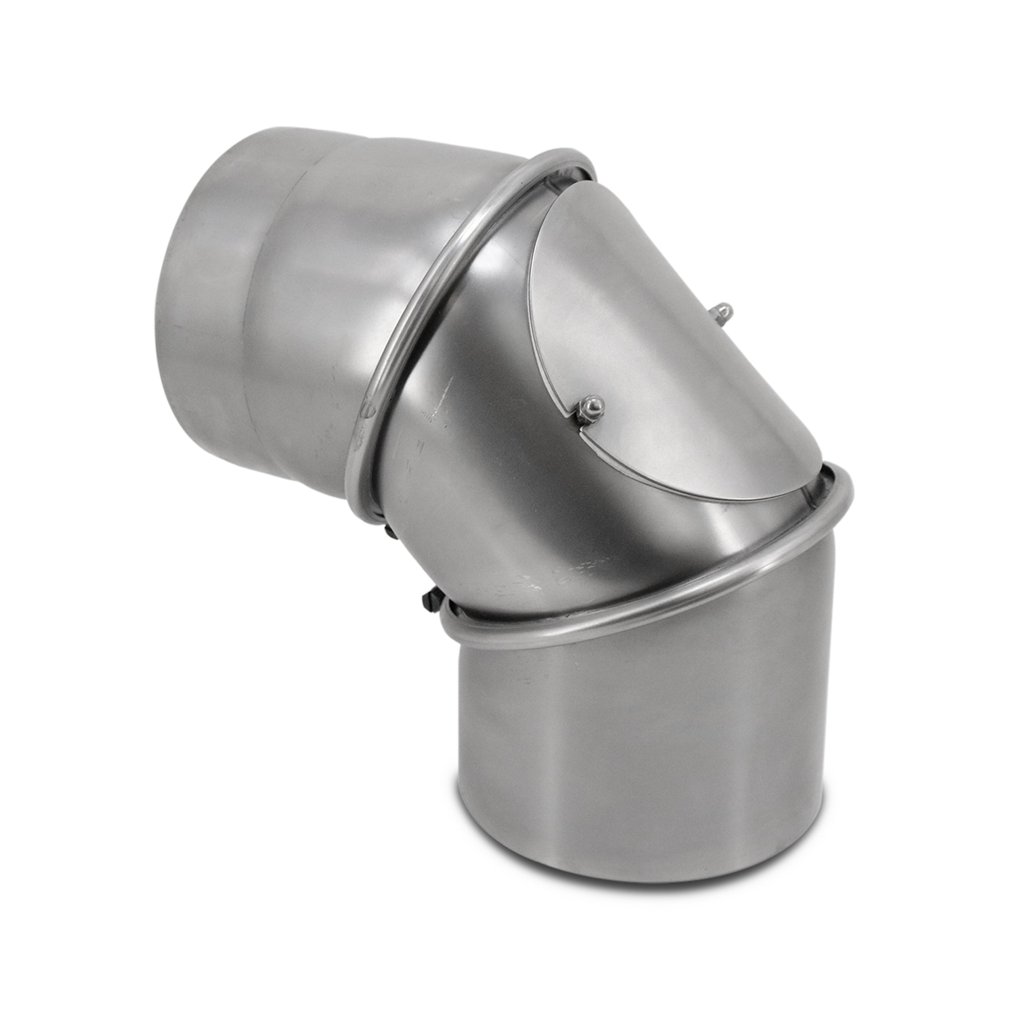 Stovepipe elbow from 0° - 90° adjustable