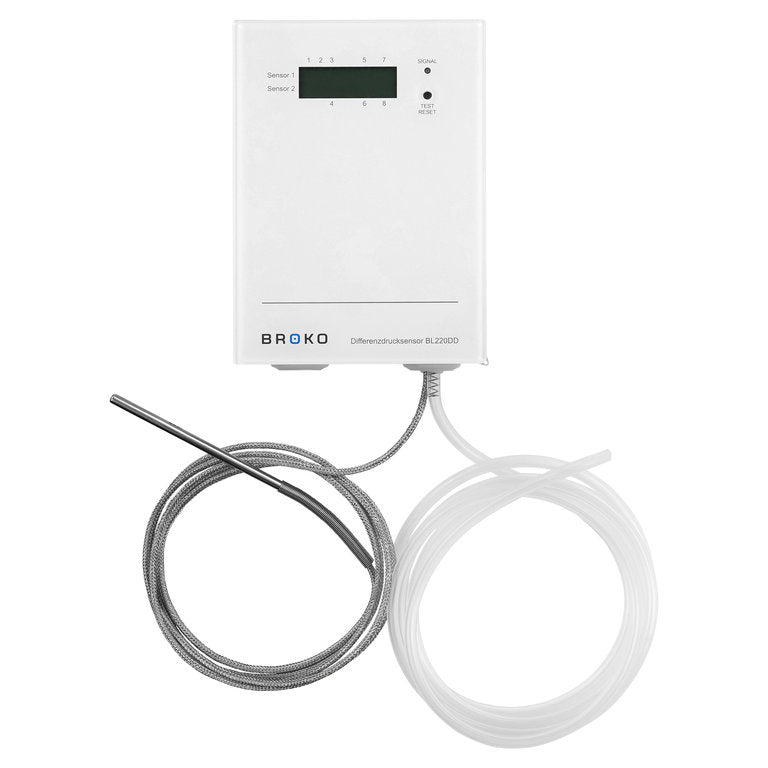 BROKO BL220DD + TEMP | Wireless differential pressure monitor with temperature sensor