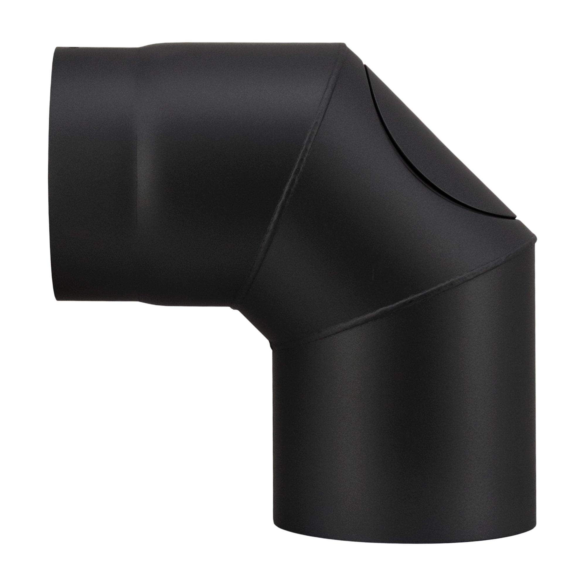 Stovepipe elbow 90° with cleaning door