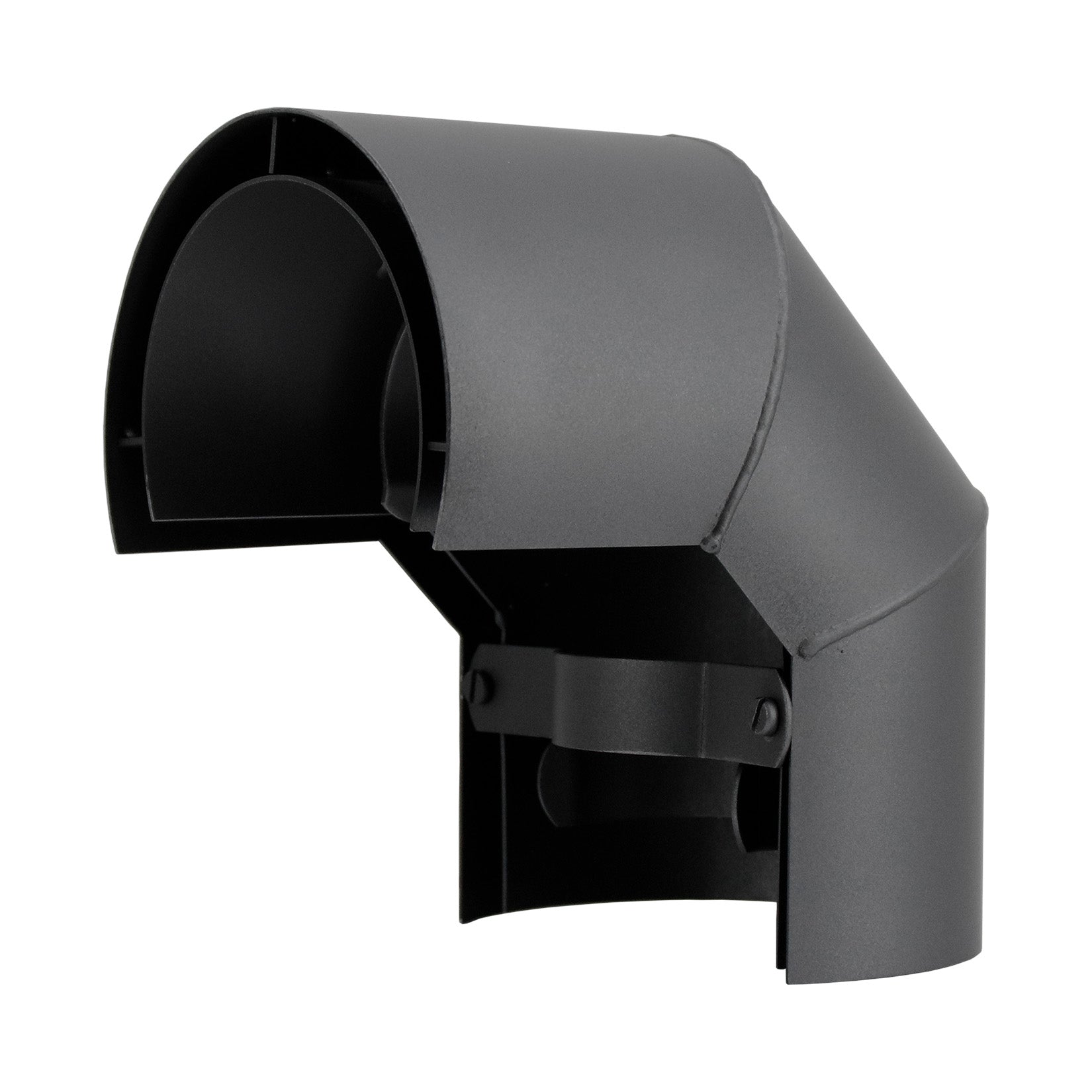 Heat protection / thermal shield elbow 90°, mounting above