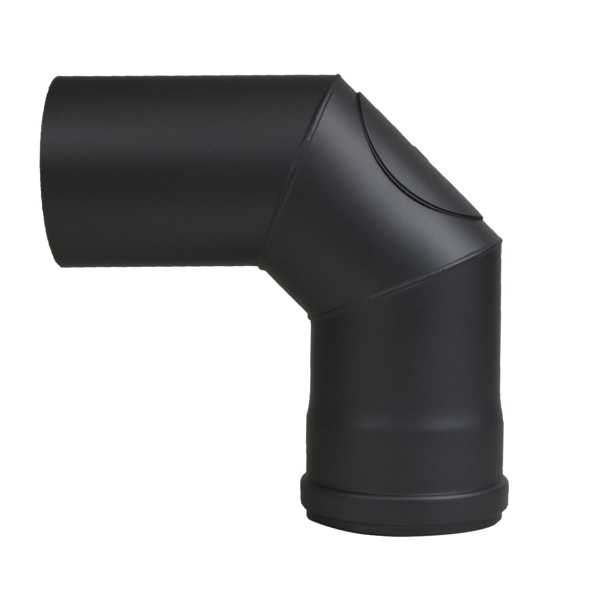 Pellet Stovepipe elbow 90° (2x45°) with cleaning door