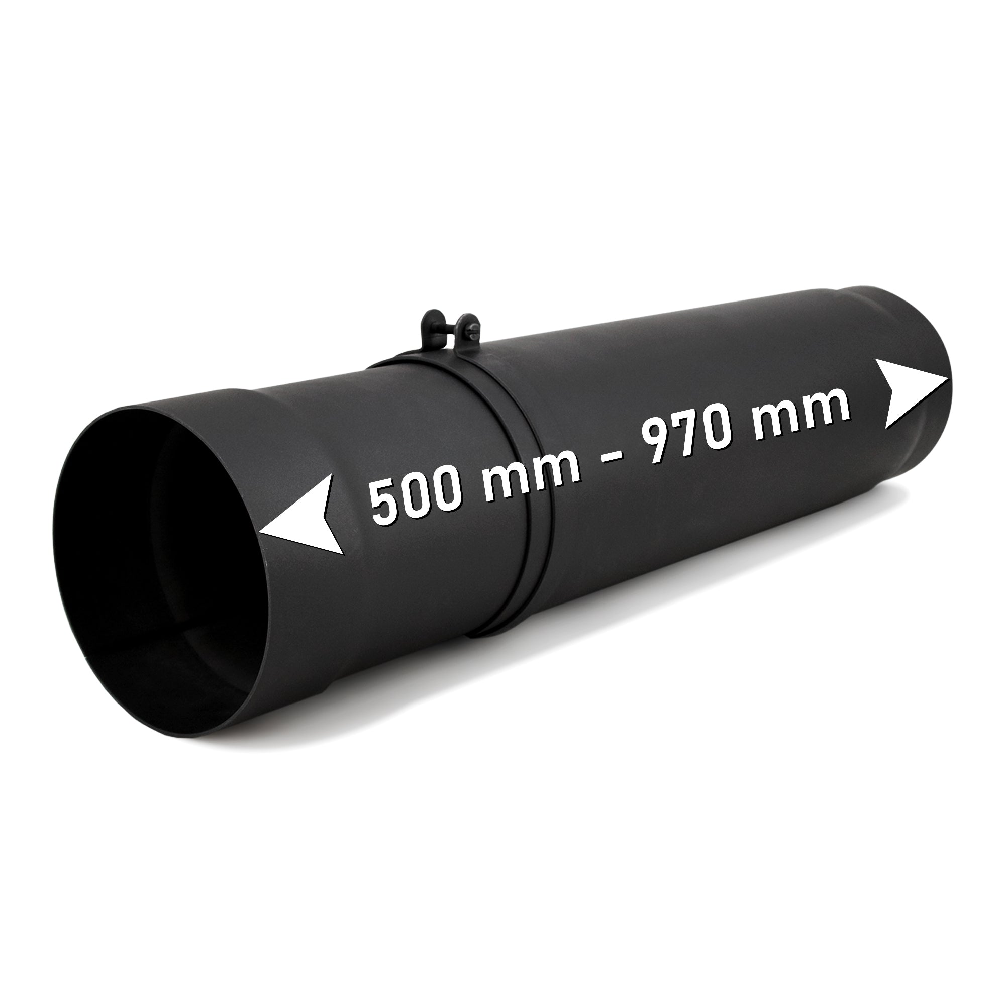 Telescopic tube 500 mm - 970 mm adjustable 