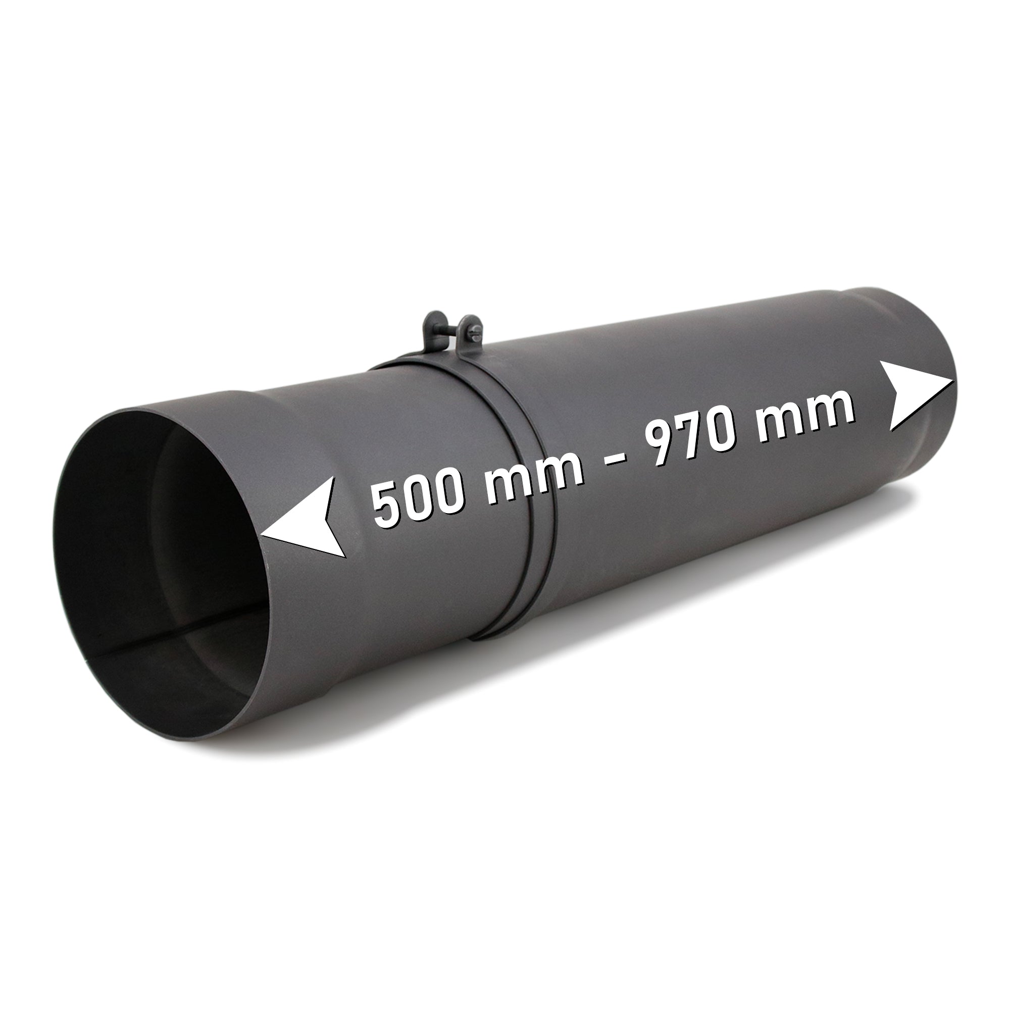 Telescopic tube 500 mm - 970 mm adjustable 