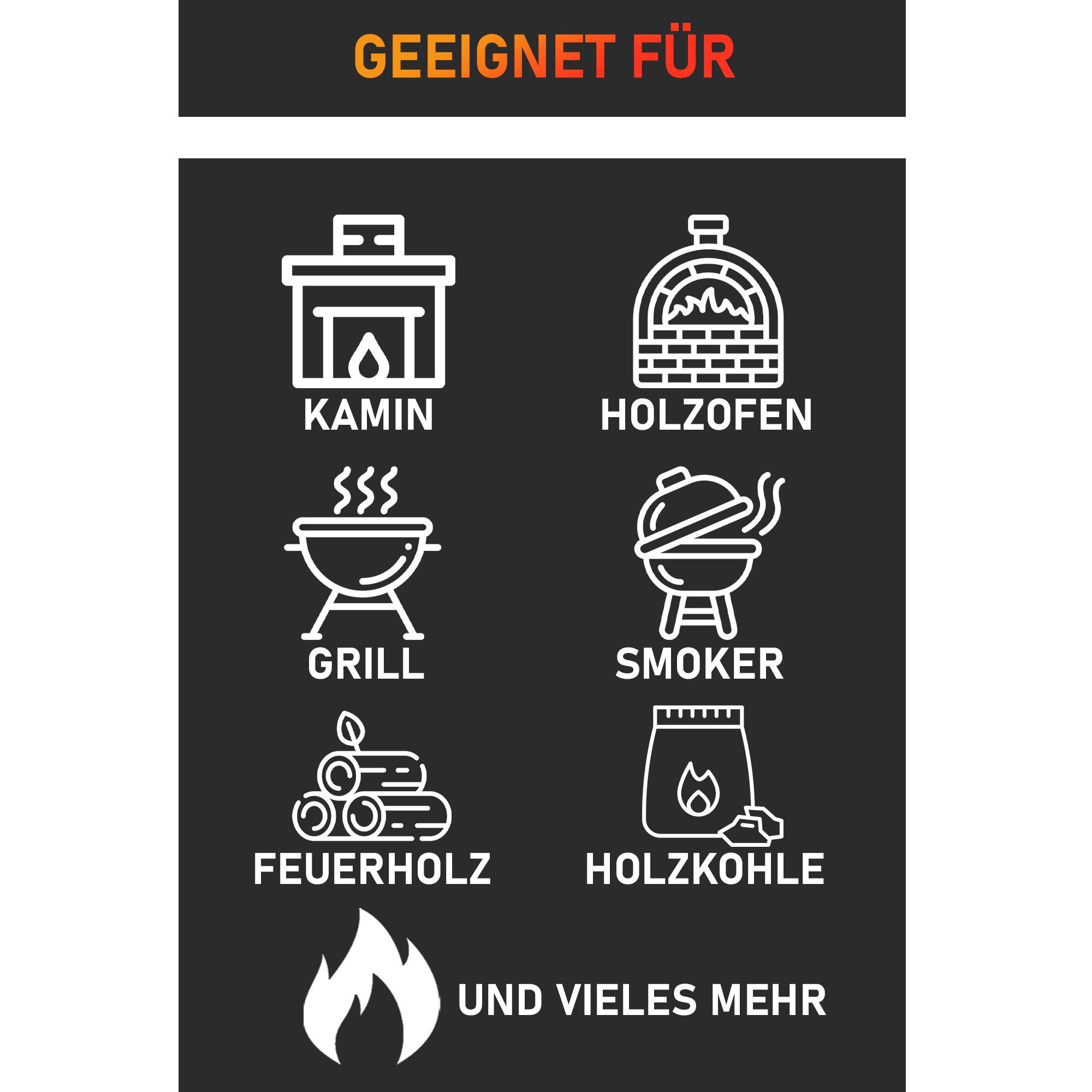 Kamin- und Grill-Anzünder aus natürlicher Holzwolle und Wachs